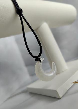 Чокер, підвіска на шнурочку місяць, біжутерія