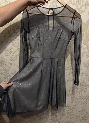 Сукня вечірня з блискітками