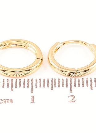 Сережки  медичний сплав позолотка xuping