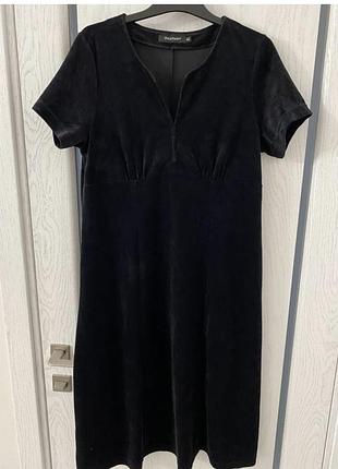Чёрное красивое платье 48 р