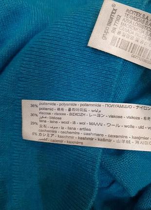 Бирюзовый свитер zara 4