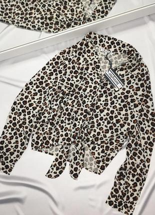 Новая леопардовая рубашка размер м3 фото