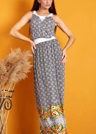 Платье женское летнее в клетку