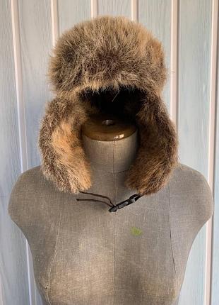 Чоловіча шапка вушанка з хутром fjallraven nordic