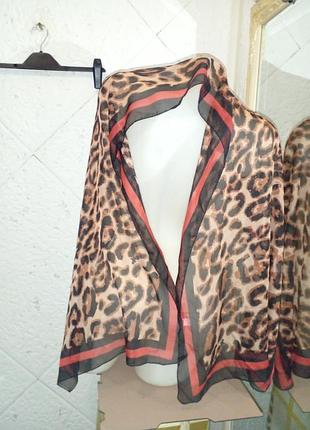 Розпродаж 2+1 леопардовий шарф поліестер