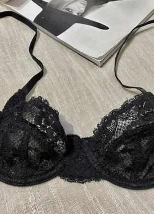Secret possessions крутой черный кружевной бюст на косточках