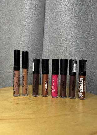 Набір з 8, блиск для губ, unice, oriflame, avon