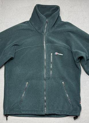 Berghaus polartec thermal pro зеленая флисовая зоп кофта треккинг аутдор походы размер m