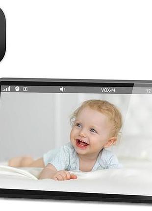 Дитячий монітор ghb з камерою, 5-дюймовий 720p hd 5000 маг, ips-дисплей, режим vox, 4-кратне збільшення, нічне бачення, домофон, дисплей температури