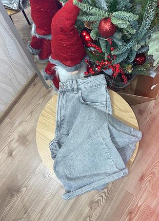 Прямі сірі джинси від h&m