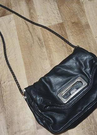 Последняя акция до 31.12 кожаная эксклюзивная качественная шикарная сумка трассформер через плечо на цепочке