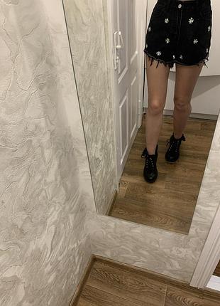 Джинсові сірі шорти