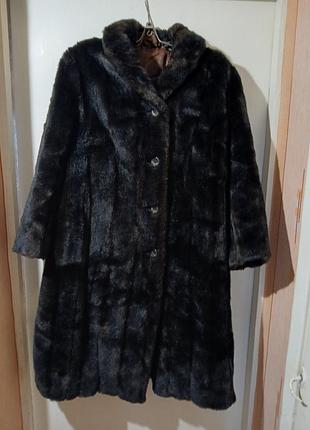 Шуба з екохутра під нірку р.54