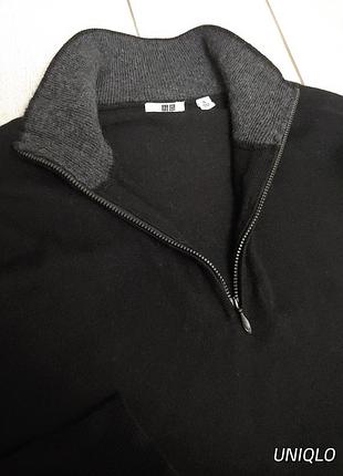Мягкий свитер мужской с шерстью и кашемиром от uniqlo