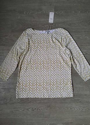 Лонгслів жіночий в геометричних принт, розмір l-xl