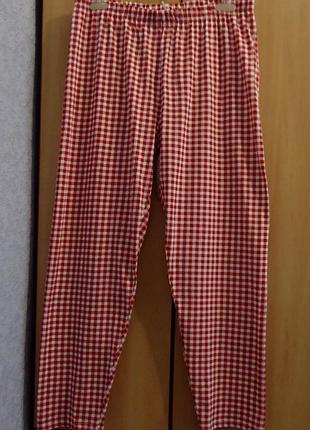 Супер  брендові піжамні штани клітинка р.50-52