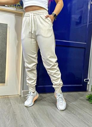 Джоггеры экокожа