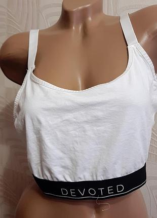 (н) спортивный хлопковый топ от zizzi