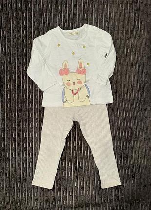 Лосини та кофточка для дівчинки немовляти 12-18 міс