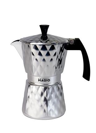 Гейзерная кофеварка magio mg-1004, 300 мл (на 6 чашек) подходит для индукционных плит