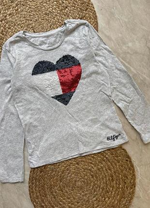 Лонгслів кофтинка на дівчинку 6-7 років tommy hilfiger
