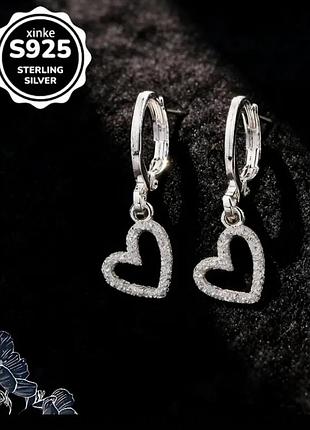 Серьги серебряные старлинговое серебро 925 проба