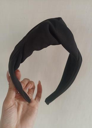 Обруч ободок для волосся чорний