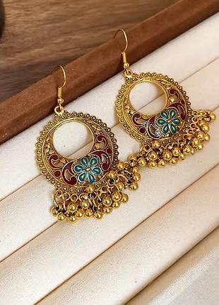 Сказочные серьги в бохо этно стиле