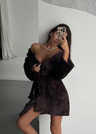 Жіночий теплий махровий халат