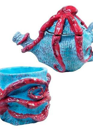 Авторський керамічний сервіз з унікальним дизайном. подарунок, який запам’ятається