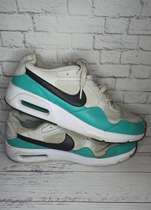 Мужские кроссовки nike бело-бирюзовые в отличном состоянии 44 размер
