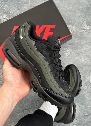 Nike air max 95 essential black/sequoia/ olive green 3