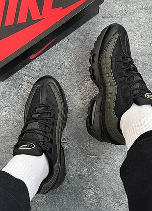 Nike air max 95 essential black/sequoia/ olive green 2