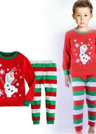Уютная детская пижама. с новогодней тематикой