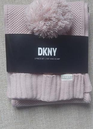 Новий брендовий набір dkny (шапка та шарф) із англії