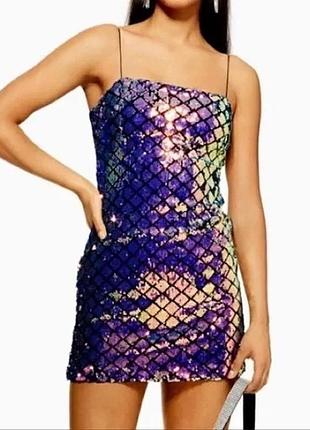 Міні сукня комбінація topshop