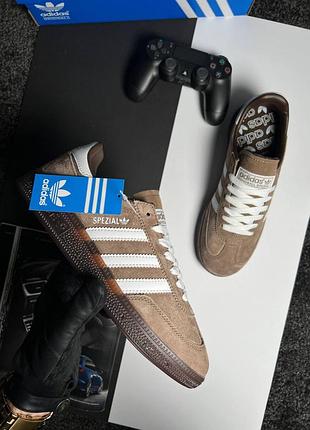 Чоловічі кросівки adidas spezial brown white