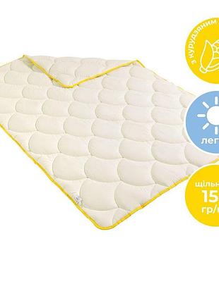 Ковдра літня попкорн 175х200 см ideia з кукурудзяним наповнювачем антиалергенна молоко для літа