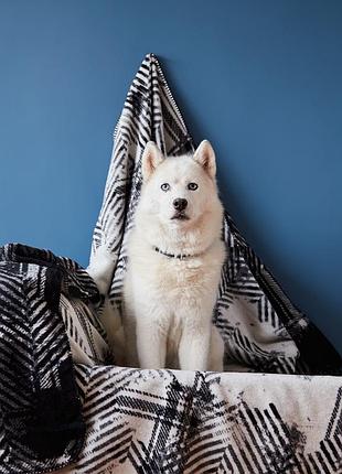 Плед покривало kassandra 150x220 см ideia чорний бавовняне бавовна натуральна