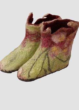 Детские яркие комнатные домашние валянки/тапочки/ чуни 27-28р