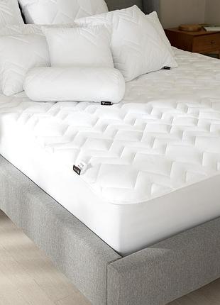Наматрацник захисний 140х200х35 см nordic comfort luxe ideia пл 250 гр/м2 натяжний з бортом по периметру
