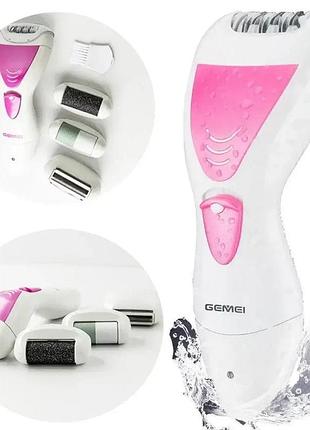 Женский эпилятор электробритва 4 в 1 geemy gm-7006