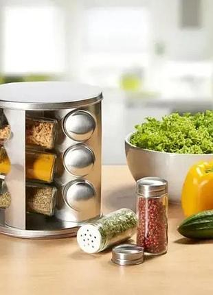 Карусель для спецій spice carousel 12 відсіків. контейнери для спецій