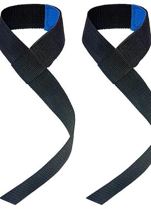 Лямки атлетические для тяги штанги weight lifting straps ne-sp-89b