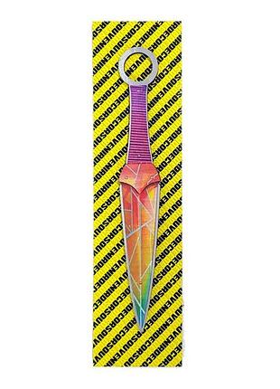 Дерев'яний сувенірний ніж "кунаі prism" сувенір-декор so2kun-п