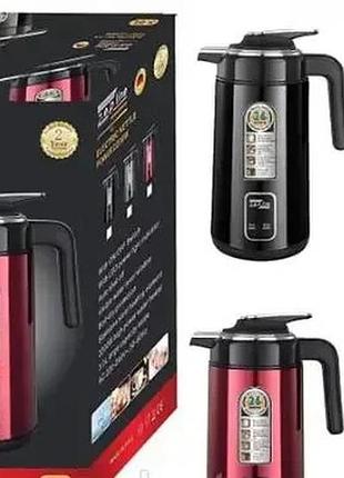 Термос электрический, термочайник, чайник термос 3л 2200вт zepline zp-123 с индикатором температуры