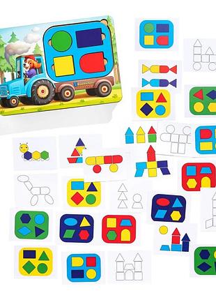 Детский пазл-сортер "трактор" (псд195) psd195 танграм