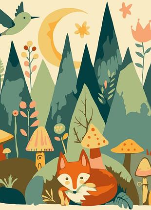 Картина за номерами "вечірній ліс" 15579-ac 40х50 см