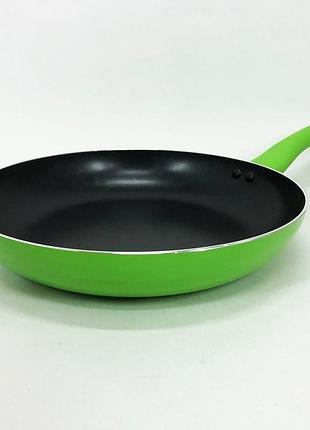 Сковорода 28 см con brio св-2814, сковорода для смаження, якісна сковорода. колір: зелений