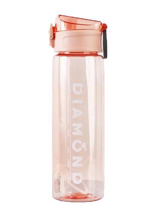 Бутылка для воды "diamond" 2326sp с ситечком, пластик 1 литр розовый